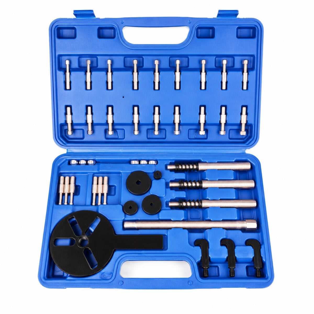 42 Pieces Bearing Removal Tool Kit Anti-Slip Bearing Puller Kit with Carrying Case Versatile Hub Extractor Puller for Mechanics, Workshop