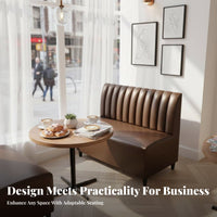 Booth Dining Set Retro Design Cafe Table and Chairs Multiple Combinations robust Construction for Restaurants, Bistros, Kitchen