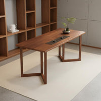 Wood Tea Table Set Balcony Friendly Wood Tea Table and Chair Space-Saving Saving for Living Room, Small Apartment