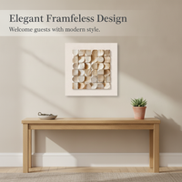 French Cream Style Abstract Square Wall Art for Living Room Sofa Background