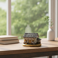 Miniature House Detailed Cottage Model Cute Mini House Figurines for Terrarium