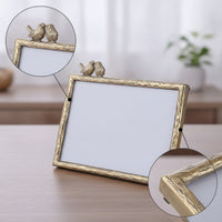Photo Frame with Bird Accent Ornate Bird Photo Frame Vintage for Desk