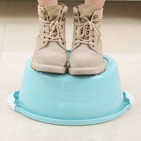 Round Plastic Basin for Laundry, Foot Soaking, and General Household Use, Thickened Design