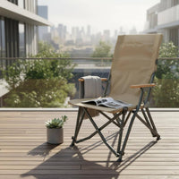 Reclining Camping Chair Lightweight Folding Camp Chair Heavy Duty Outdoor Furniture for Picnic