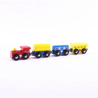 Kids Wooden Magnetic Train Set Educational Toy