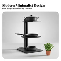 Adjustable Tiered Pot Rack sturdyDuty Adjustable Pot Rack Non-Slip Design