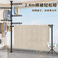 Freestanding Retractable Clothes Drying Rack for Balcony