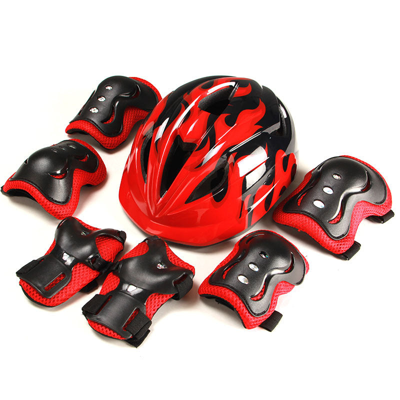 Kids' Protective Gear Set with Helmet, Knee Pads, and Elbow Pads for Skating Cycling Scooter