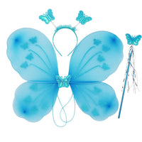 Iridescent Angel Butterfly Wings Costume Set for Kids and Adults
