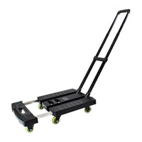 Foldable Portable Luggage Cart with Silent Wheels, Heavy-Duty Hand Truck
