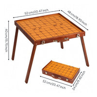 Chinese Chess Table Carrying Handle Xiangiqi Set Metal Latch