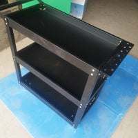 3-Tier Mobile Tool Cart for Auto Repair and Hardware Storage