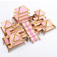 Adult 3D Wooden Puzzle Model Ancient Chinese Palace Building Kit Educational Toy