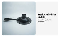 Smooth Surface Steel Black Swivel Mounting Plate Chair Base Hardware Component Round Chair Base Plate Heavy Duty