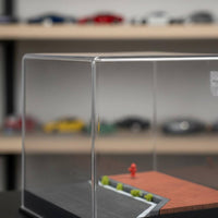 Dustproof 1:64 Scale Car Display Detailed Miniature Accessories Model Car Street Display Scene Stackable Design 1/64 Scale Display Scene Great Gift for Collectors, Hobbyists