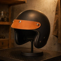 Three Snap Helmet Visor Stitched Border Snap-Fastened Visor Brim Curved