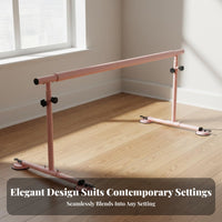 Folding Practice Barre Foldable Design Adjustable Dance Barre Anti-Slip Feet Freestanding Dance Bar for Dancers, Beginners, Home, Classroom, Gym
