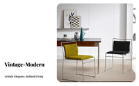 Upholstered Cantilever Chair Versatile Use Seating Furniture Ergonomic Supportrest Non-Slip Leg Pads for Office, Cafe