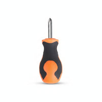 Textured Grip Mini Screwdriver Chrome Vanadium Steel Short-Handle Screwdriver for Tight Confined Areas