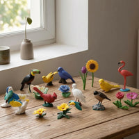 Realistic Bird Figure Freestanding Animal Figurine Educational Miniature Bird Figurines Detailed for Tabletop