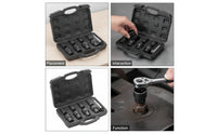 9 Pieces Nut Extractor Socket Kit Damaged Bolt and Nut Remover Set Stuck Bolt Extractor Set for Mechanics