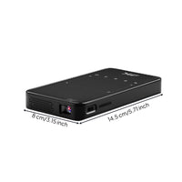 Compact Display Device with Touch Controls Portable Pocket Display Device Minimalist Slim for Bedroom