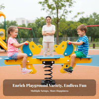 2-Person Bouncy Bouncy Rider Cooperative Play Seesaw Vividly Colored Long-Lasting Design for Children, Children 3+, Playground