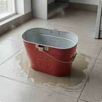 Metal Mop Pail Carry Handle Utility Container Professional Grade
