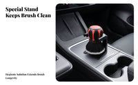 Auto Accessory Scratch-Safe Spherical Shape Curved Detailing Brush