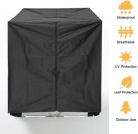 210D Oxford Cloth IBC Ton Bucket Cover 1000L Outdoor Water Tank Cover with Zipper and Lid, Waterproof, Dustproof, Heat Insulation