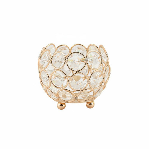 Crystal Ball Candle Holder Atmospheric Crystal Bowl Candle Holder for Party