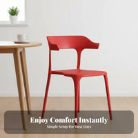 Bowed-Backrestrear Side Chair Nordic and Design Household Furniture Minimalist Design Easy to Clean for Home Dwellers