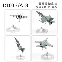 1:72 F/A-18 Super Hornet Alloy Aircraft Model, Die-Cast Fighter Jet, Static Display