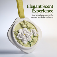 Scented Plaster Ornament for Car Hangable, 3D Embossed Osmanthus Fragrance Hanging Pendant, Home Decor Scented Plaster for Wardrobe