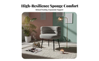 Sumptuous Barrel Chair Soft and Comfortable Vanity Stool Multifunctional
