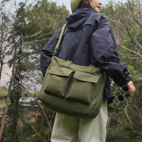 跨境简约休闲旅行袋户外登山露营斜挎收纳袋大容量轻便运动单肩包