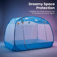 Breathable Mesh Bunk Bed Canopy, No Installation Dorm Bed Tent, Student Bed Canopy, Mesh Bed Cover for Dorm Resident, Easy Setup Student Bed Tent
