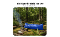 Lightweight Wind-Inflated Recliner Quick Inflation Wind-Inflated Lounger No Pump Needed Air Sofa Waterproof for eventand-enjoyers, Beach Lovers, Camping, Music events, outdoor meals, backrestyard
