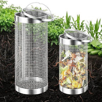 In-Ground Earthworm Composter with Handle Garden Container Odor Control