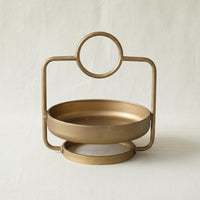 Wrought Iron Snack Tray Vintage Design Fruit Bowl Light Luxury Design