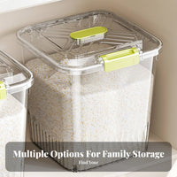 Moisture-Proof Rice Storage Bin Complimentary Rice Storage Container Includes Measuring Cup for Families