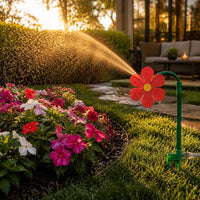 Spike Sprinkler Curved Stem Ground-Insert Sprinkler Flow Through Base