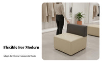 Flexible configuration Double-Sided arcd Sofa Minimalist and aesthetic business Furniture animal-tolerant configurable Seating for Interior Designers, Apartment Dwellers, Shopping Mall, spa and wellness center, Waiting Area, Reception Lobby