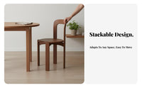 Curved spine Wooden Chair Rounded Edges Seating Furniture Supportive spinerest