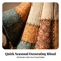 Rustic Specter Ornament with Basket | Warm Yellow Illuminated Body, Hanging specter Ornament, for Front Door