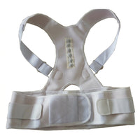 Magnetic Posture Corrector for Adults, Adjustable, Size S, White