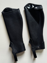 Children's Cowhide Leg Guards for Equestrian Use