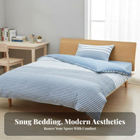 Plaid Bedclothes Ensemble Gets Softer with Wash Plaid Duvet Cover Set for Adults