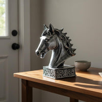 Resin Horse Head Sculpture Opening Gift House Decoration for Living Room