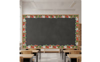 Bulletin Board Border Trim Seasonal Die-Cut Rolled Border Trim Holiday-Themed for Teachers, School Blackboard